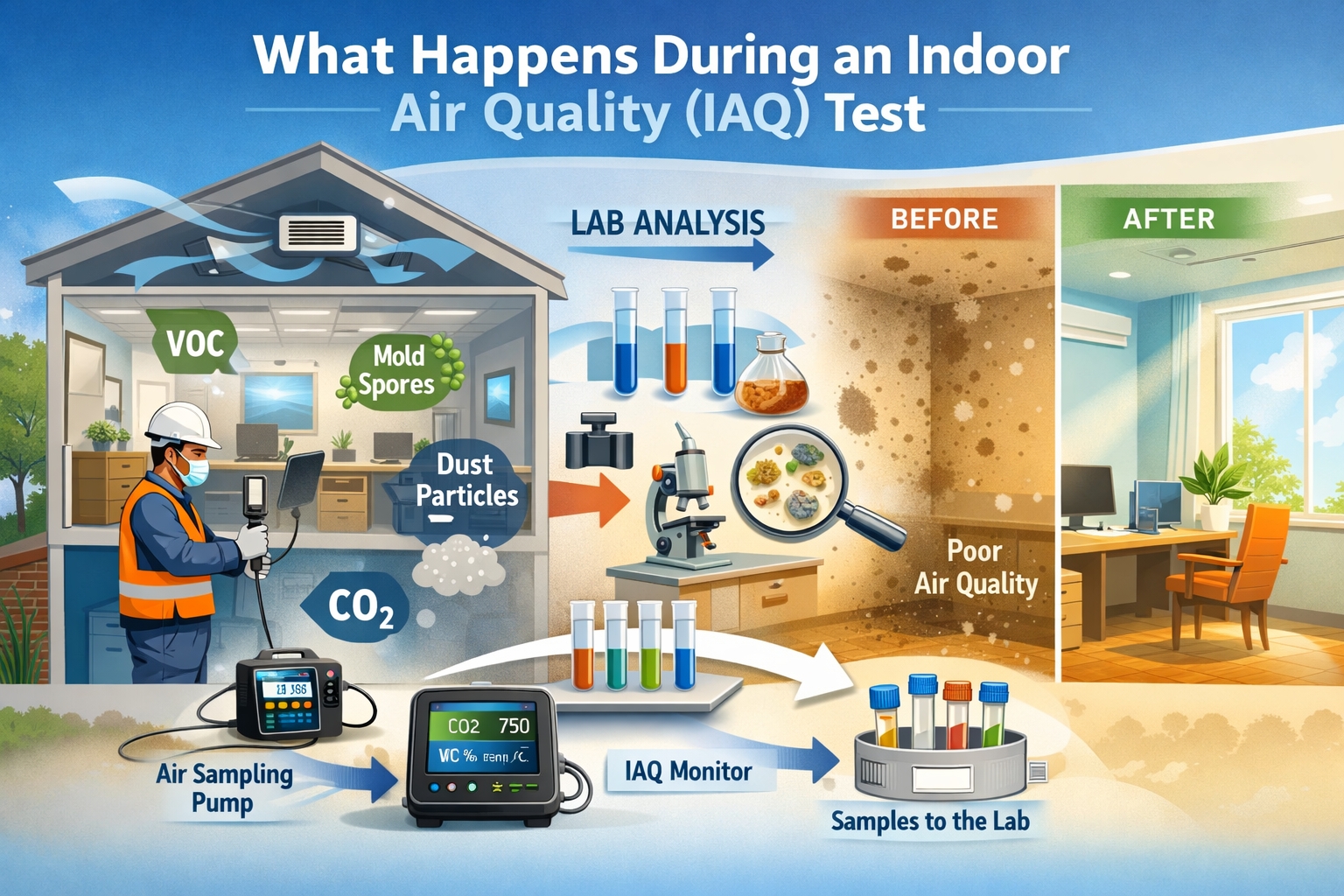 What Happens During an Indoor Air Quality (IAQ) Test